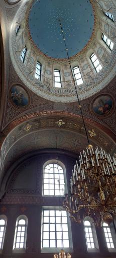 Texts around the church