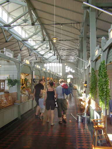 Market Hall and The Policeman Statue