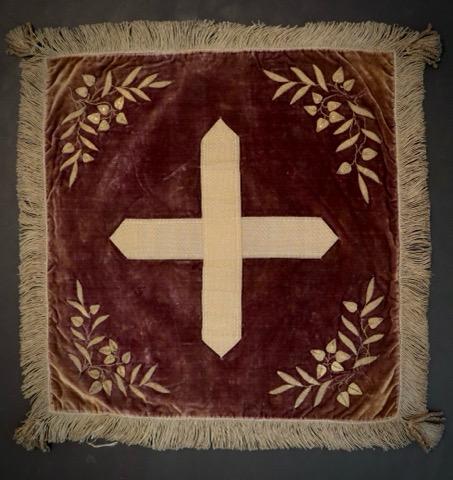 9. Brown Velvet Chalice Veil
